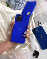 Abyss Blue iPhone Silicone Cover – Soft Touch, Anti-Slip & Stylish Protection for iPhone 14